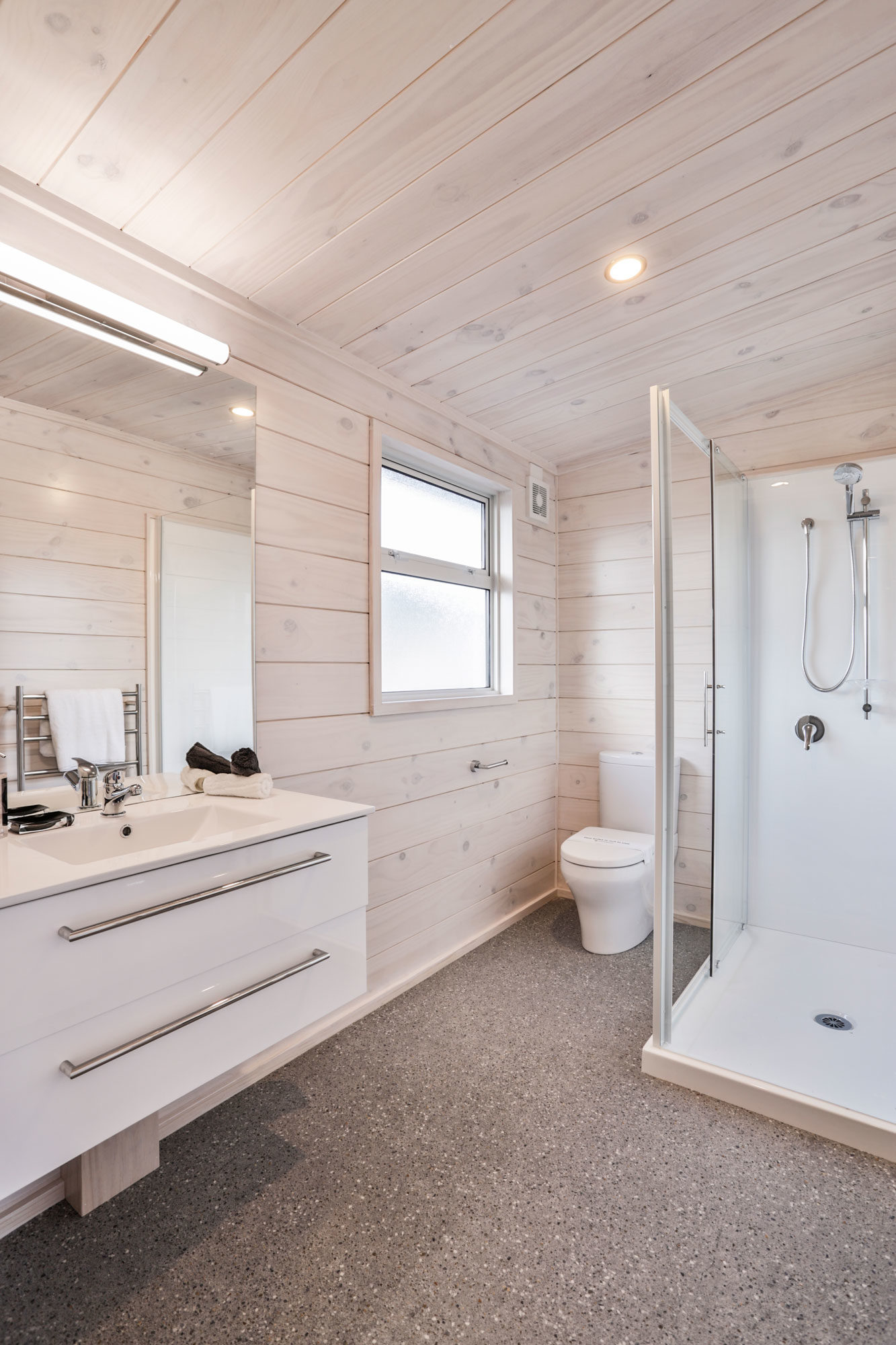 Lockwood Home Bathroom white blonded timber interior